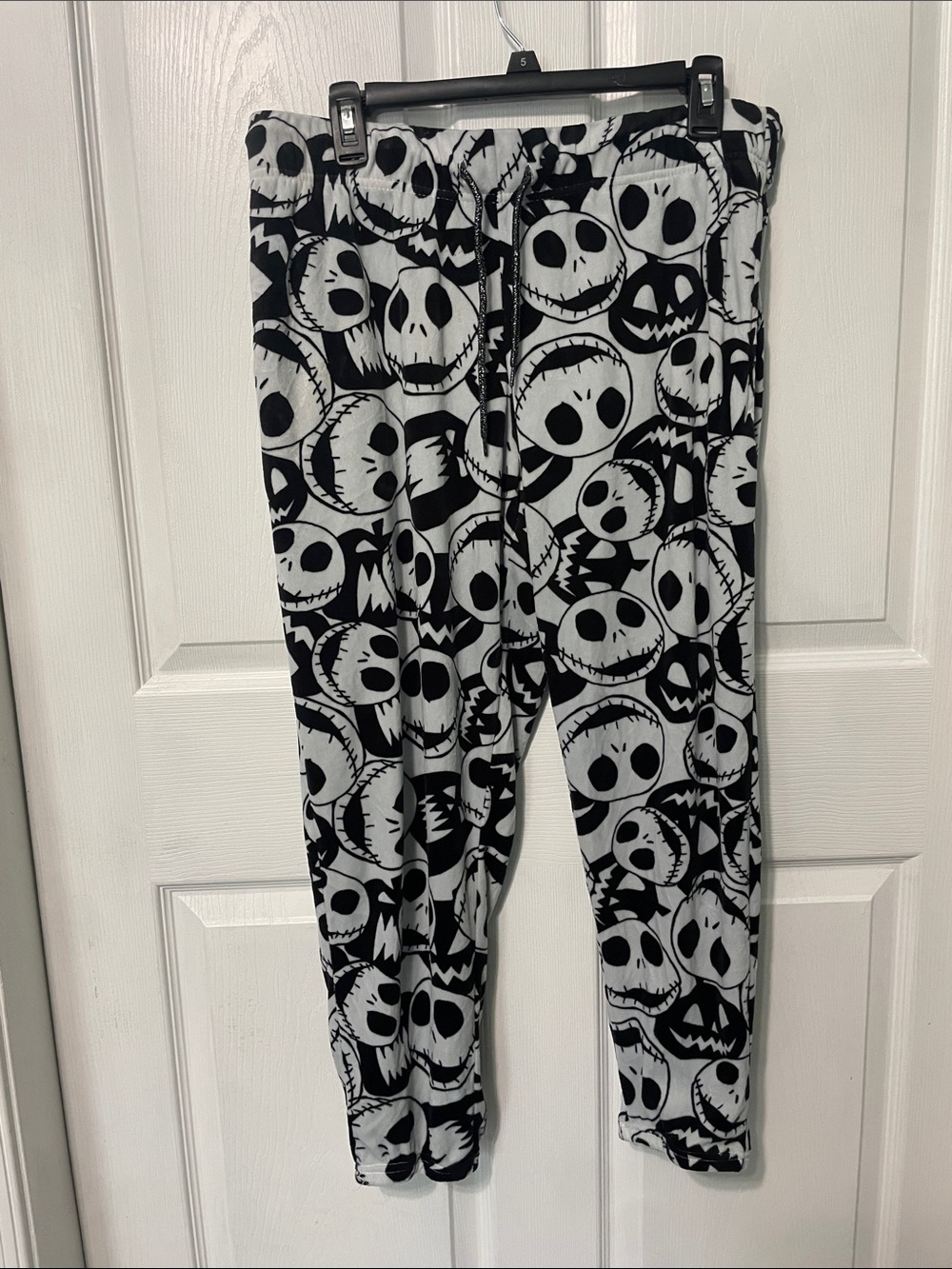 Disney Black & White Jack Skellington Print Lounge Pants